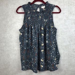 Knox Rose Smocked Flowy Floral Top